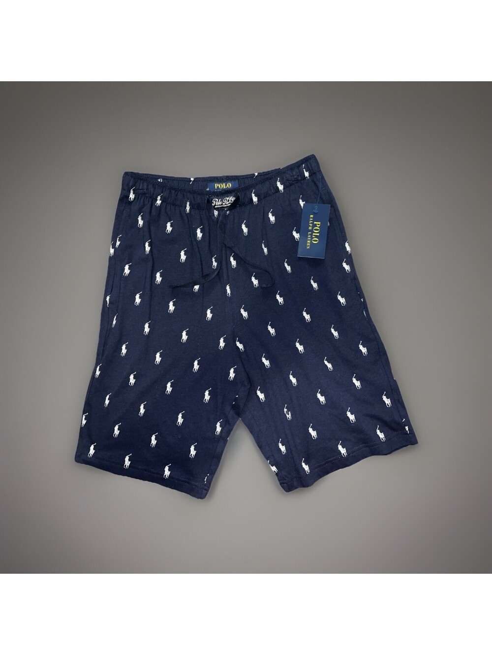 New Polo Ralph Lauren Sleepwear Shorts PK05SR Navy Blue/White Logo Small (28-30)